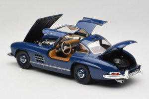Mercedes 300 SL W198 ブルー Norev 1:18 183852 メタル - 画像 5/8