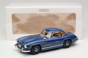 Mercedes 300 SL W198 ブルー Norev 1:18 183852 メタル - 画像 8/8