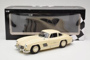 Mercedes 300 SL W198 クリーム Minichamps 1:18 110037212 メタル - 画像 8/8