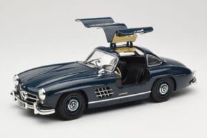 Mercedes 300 SL W198 Gullwing ダークブルー Minichamps 1:18 110037216 メタル - 画像 2/8