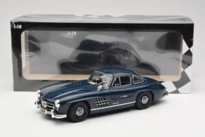 Mercedes 300 SL W198 Gullwing ダークブルー Minichamps 1:18 110037216 メタル - 画像 8/8