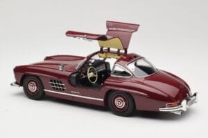 Mercedes 300 SL W198 Gullwing ダークレッド Minichamps 1:18 110037218 メタル - 画像 5/8