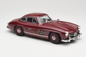Mercedes 300 SL W198 Gullwing ダークレッド Minichamps 1:18 110037218 メタル - 画像 6/8