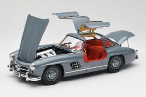 Mercedes 300 SL W198 グラファイトグレー Minichamps 1:18 180039005 メタル - 画像 2/8