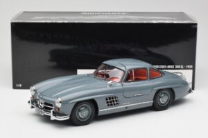 Mercedes 300 SL W198 グラファイトグレー Minichamps 1:18 180039005 メタル - 画像 8/8