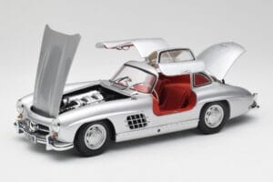 Mercedes 300 SL W198 ガルウィング シルバー Minichamps 1:18 180039000 メタル - 画像 2/8