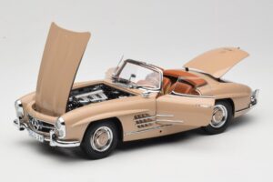 Mercedes 300 SL W198 ロードスター ライトブラウン Minichamps 1:18 180039032 メタル - 画像 2/8