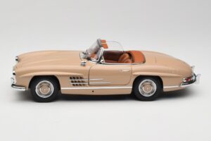Mercedes 300 SL W198 ロードスター ライトブラウン Minichamps 1:18 180039032 メタル - 画像 4/8