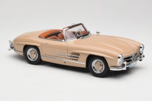 Mercedes 300 SL W198 ロードスター ライトブラウン Minichamps 1:18 180039032 メタル - 画像 6/8