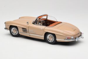 Mercedes 300 SL W198 ロードスター ライトブラウン Minichamps 1:18 180039032 メタル - 画像 7/8