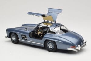 Mercedes 300 SL W198 Gullwing Light Blue Metallic Minichamps 1:18 110037220 メタル - 画像 5/8