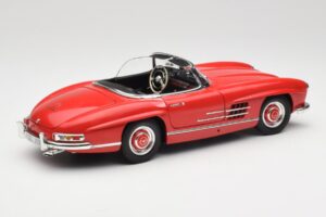 Mercedes 300 SL W198 ロードスター レッド ハードトップ付 Minichamps 1:18 180039041 メタル - 画像 3/8