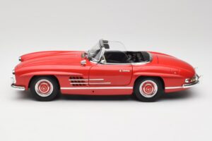 Mercedes 300 SL W198 ロードスター レッド ハードトップ付 Minichamps 1:18 180039041 メタル - 画像 4/8
