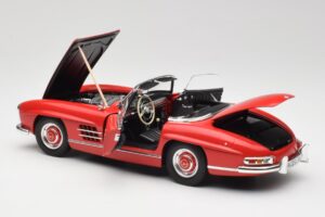 Mercedes 300 SL W198 ロードスター レッド ハードトップ付 Minichamps 1:18 180039041 メタル - 画像 5/8