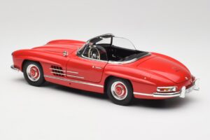Mercedes 300 SL W198 ロードスター レッド ハードトップ付 Minichamps 1:18 180039041 メタル - 画像 7/8