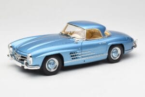 Mercedes 300 SL W198 Roadster Hardtop Light Blue Metallic Minichamps 1:18 180039042 メタル - 画像 3/9