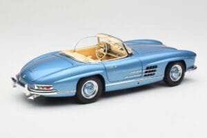 Mercedes 300 SL W198 Roadster Hardtop Light Blue Metallic Minichamps 1:18 180039042 メタル - 画像 4/9