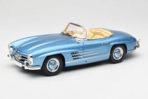 Mercedes 300 SL W198 Roadster Hardtop Light Blue Metallic Minichamps 1:18 180039042 メタル