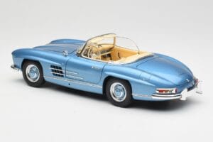 Mercedes 300 SL W198 Roadster Hardtop Light Blue Metallic Minichamps 1:18 180039042 メタル - 画像 8/9