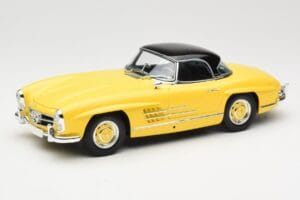 Mercedes 300 SL W198 Roadster Hardtop Signal Yellow Minichamps 1:18 180039044 メタル - 画像 3/9