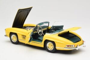 Mercedes 300 SL W198 Roadster Hardtop Signal Yellow Minichamps 1:18 180039044 メタル - 画像 6/9