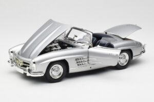 Mercedes 300 SL W198 Roadster Silver Metallic Minichamps 1:18 180039030 メタル - 画像 2/8