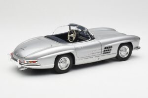 Mercedes 300 SL W198 Roadster Silver Metallic Minichamps 1:18 180039030 メタル - 画像 3/8