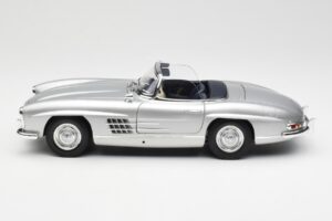 Mercedes 300 SL W198 Roadster Silver Metallic Minichamps 1:18 180039030 メタル - 画像 4/8