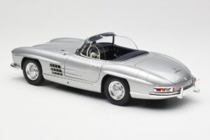 Mercedes 300 SL W198 Roadster Silver Metallic Minichamps 1:18 180039030 メタル - 画像 7/8