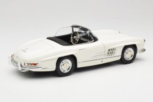 Mercedes 300 SL W198 ロードスター ホワイト ソフトトップ付 Minichamps 1:18 180039034 メタル - 画像 4/9