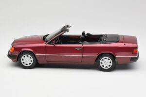 Mercedes 300CE-24 A124 カブリオレ Almandine レッド メタリック Norev 1:18 B66040616 メタル - 画像 4/8