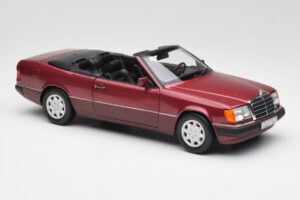 Mercedes 300CE-24 A124 カブリオレ Almandine レッド メタリック Norev 1:18 B66040616 メタル - 画像 6/8