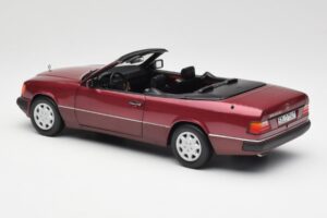 Mercedes 300CE-24 A124 カブリオレ Almandine レッド メタリック Norev 1:18 B66040616 メタル - 画像 7/8