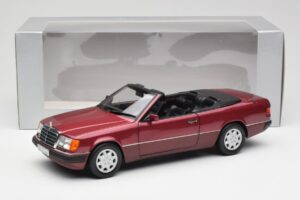 Mercedes 300CE-24 A124 カブリオレ Almandine レッド メタリック Norev 1:18 B66040616 メタル - 画像 8/8