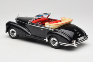 Mercedes 300S W188 ロードスター ブラック Welly 1:18 801-3271398 メタル - 画像 7/8