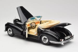Mercedes 300SC W188 オブシディアンブラック Maisto 1:18 806B メタル - 画像 5/8