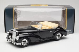 Mercedes 300SC W188 オブシディアンブラック Maisto 1:18 806B メタル - 画像 8/8