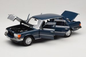 Mercedes 350 SEL W116 Hansa Blue Norev 1:18 183976 メタル - 画像 2/8