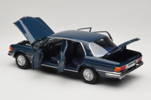 Mercedes 350 SEL W116 Hansa Blue Norev 1:18 183976 メタル - 画像 5/8