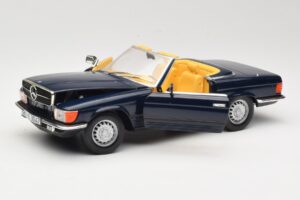Mercedes 350 SL R107 ダークブルー Sun Star 1:18 MB003 メタル - 画像 2/8