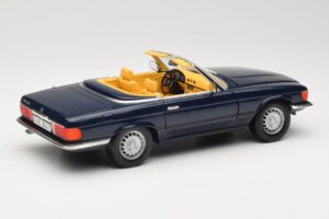 Mercedes 350 SL R107 ダークブルー Sun Star 1:18 MB003 メタル - 画像 3/8