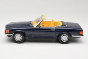 Mercedes 350 SL R107 ダークブルー Sun Star 1:18 MB003 メタル - 画像 4/8