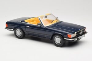 Mercedes 350 SL R107 ダークブルー Sun Star 1:18 MB003 メタル - 画像 6/8