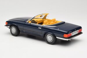 Mercedes 350 SL R107 ダークブルー Sun Star 1:18 MB003 メタル - 画像 7/8