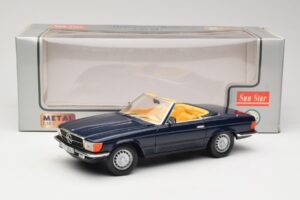 Mercedes 350 SL R107 ダークブルー Sun Star 1:18 MB003 メタル - 画像 8/8