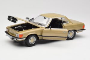 Mercedes 350 SL R107 ゴールド Sun Star 1:18 MB004 メタル - 画像 2/8