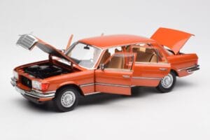 Mercedes 450 SEL 6.9 W116 オレンジメタリック Norev 1:18 183459 メタル - 画像 2/8