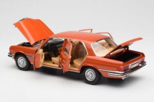 Mercedes 450 SEL 6.9 W116 オレンジメタリック Norev 1:18 183459 メタル - 画像 5/8