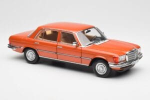 Mercedes 450 SEL 6.9 W116 オレンジメタリック Norev 1:18 183459 メタル - 画像 6/8