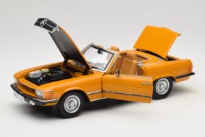 Mercedes 450 SL R107 Cayenne Orange Norev 1:18 183350 メタル - 画像 2/10